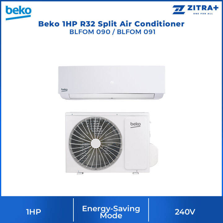 Beko 1HP R32 Split Air Conditioner BLFOM 090 / BLFOM 091 Auto Restart