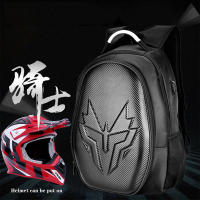 Motorcycle Backpack Carbon Fiber Waterproof Moto Motorbike Helmet Bags Travel Luggage Computer Bags USB Charging Plug