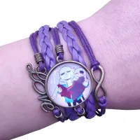 12 Styles Japanese Anime Cartoon Undertale Sans Multilayer Leather Bracelet Punk Time Gem Men Women Birthday Party Gift CSZX