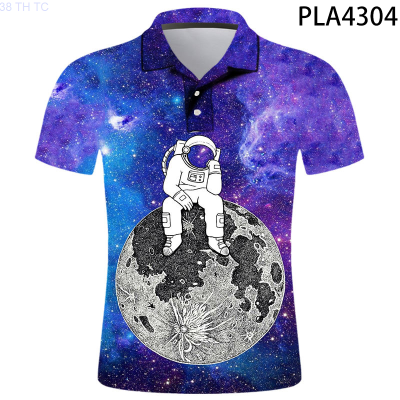 【high quality】  2020 New Fashion Men Polo Shirt Summer Short Sleeve Starry Sky 3d Printed Casual Streetwear Polo Homme Ropa Harajuku Cool Tops