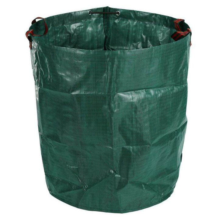 6x-270l-garden-waste-bag-large-strong-waterproof-heavy-duty-reusable-foldable-rubbish-grass-sack