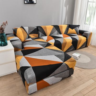 Chaise Longue Sofa Cover for Living Room Stretch Corner Sectional Couch Slipcovers 1234-seat funda sofa Furniture Cases
