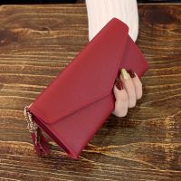 New Fashion Women Wallets Simple Zipper Purses Black White Gray Red Long Section Clutch Wallet Soft PU Leather Luxury Money Bag Wallets