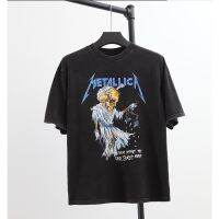 High Street Mens and Womens Shirts METALLICA Metal Band Front and Back Digital Direct Jet Printed Short Sleeve T-Shirt