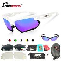 Queshark 3 TR90 Frame Cycling Sunglasses Eyewear Goggle Polarized UV 400 QE25