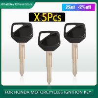 5ชิ้นกุญแจจุดระเบิดรถจักรยานยนต์แบบไม่เจียระไนสำหรับ Honda CBR 600 900 929 954 1000 CBR600RR F5 CB400 VTEC 1 2 3 4 CB1300แตน600 Xiguan