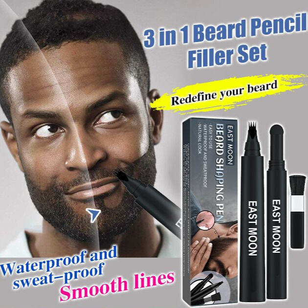 agetet Beard Filling Brush Set The Complete Men's Facial Hair Care Lazada