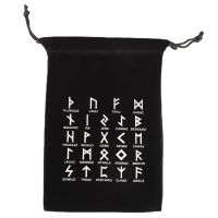 【LZ】❃✉  Saco De Armazenamento Rune Tarot-Dice Bag Drawstring Pouch Saco De Jóias Saco De Presente De Viagem Bruxa Acessórios De Adivinhação