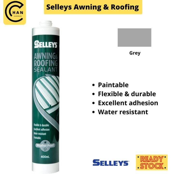 Selleys Awning & Roofing Sealant Weatherproof & Water Resistant Grey