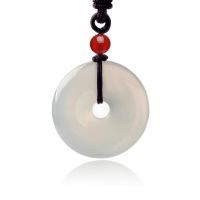 【CW】 Chalcedony Safety Pendant Necklace Drop Shipping Hand-carved lucky Amulet An Kou Men And