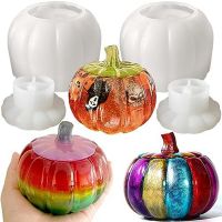 (2 Pack) Pumpkin Jar , Resin Jar Pumpkin Silicone for Epoxy Resin Thanksgiving Gift