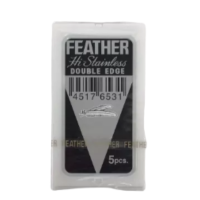 ใบมีดโกน ตราขนนก 2 คม ของแท้ 100 %  Feather  71-S  เนื้อสแตนเลสแท้ คุณภาพสูง คมมาก ทนทาน ใช้นาน โกนง่าย เรียบเนียน  ของแท้ ผลิตจากญี่ปุ่น