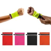Wrist Purse Bag Reflective Zipper Pocket Safe Sports Bag Running Gym Bike Wallet Safe Storage Wrist Support Ankle Wrap Arm Bag Supports Braces