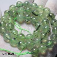 Meihan Free shipping (1 strand/set) 9.5-10mm natural Prehnite smooth round charm beads for jewelry diy making Nails Screws Fasteners