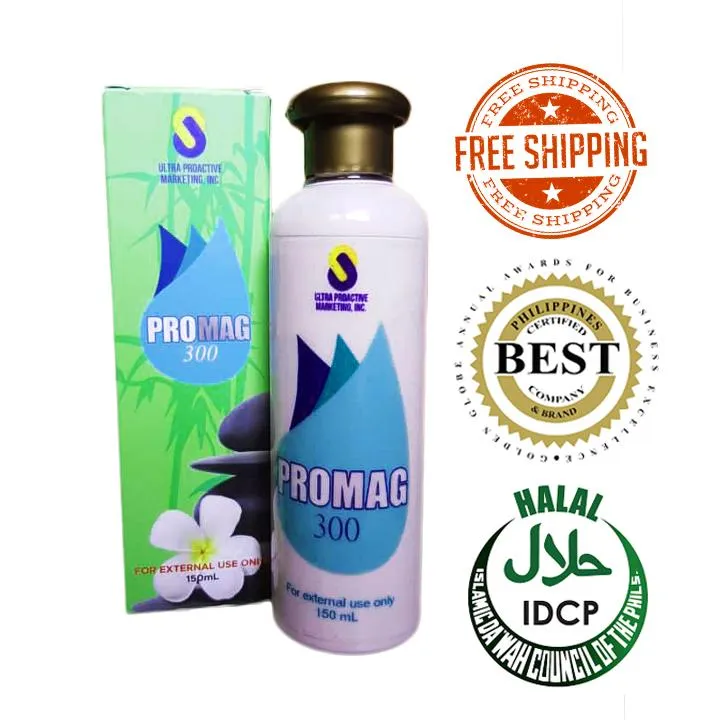 Promag 300 (2 x 150ml) Transdermal Magnesium External Use Nano Technology Halal Certified FDA