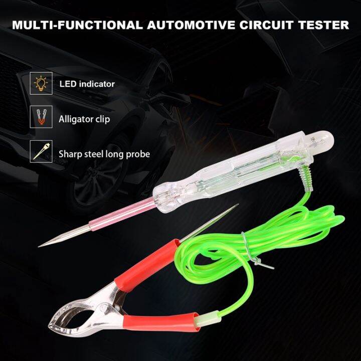 Automotive LED Circuit Tester 624V Test Light with Dual Probes 47 Inch