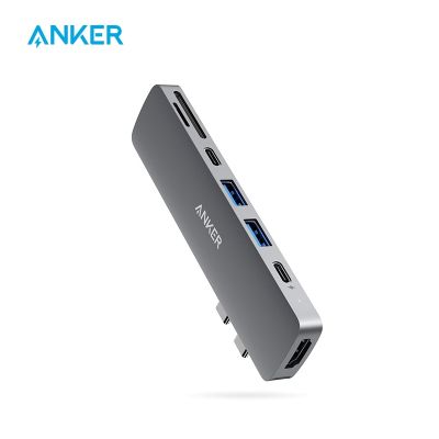 Anker USB C ศูนย์กลางสำหรับ MacBook PowerExpand Direct 7-In-2อะแดปเตอร์ USB C กับ Thunderbolt 3 USB พอร์ต C พอร์ต HDMI 4K USB C และ USB Feona