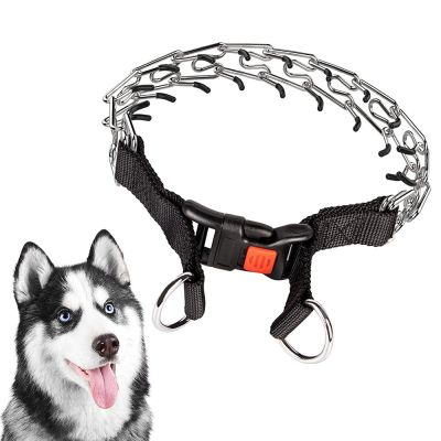 【hot】卐✜♞  Prong Collar for Dogs No Pull Choke Pinch Dog Training   Walking Metal Choker Chain