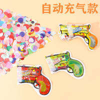 ดอกไม้ไฟของเล่นเป่าลมอัตโนมัติแบบสุ่มสีปืนใหญ่ป๊อปเปอร์ลูกปาแบบมือถือสำหรับตกแต่งงานปาร์ตี้และของขวัญที่สนุกสนานในงานแต่งงานวันเกิดการสำเร็จการศึกษา