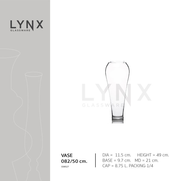 lynx-vase-082-แจกันแก้ว-แจกันสูง-ทรงโอ่ง-แฮนด์เมด-เนื้อใส-มีให้เลือก-2-ขนาด-คือ-ความสูง-50-ซม-และ-60-ซม