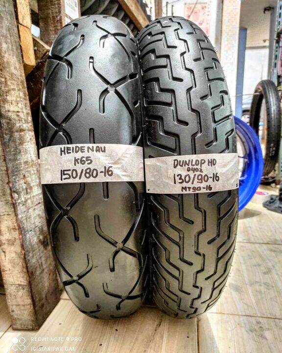 BAN HEIDENAU K65 DUNLOP HD D402 130 90 16 VS 150 80 16 NOT AVON