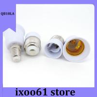 ixoo61 store 1/2/5pcs white E14 to E27 to E14 male female LED Light Lamp Bulb base power supply Socket Holder Converter AC Adapter Fireproof