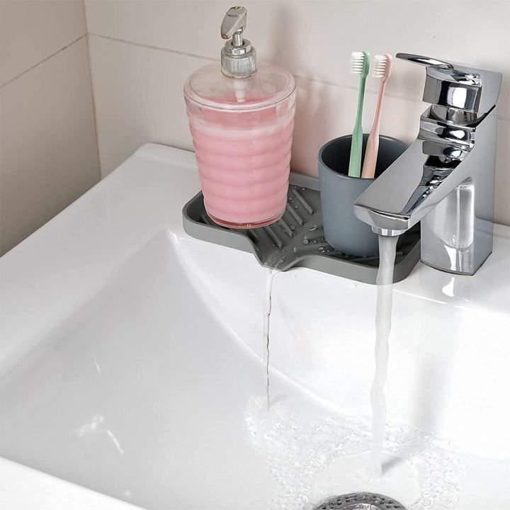 silicone-kitchen-soap-tray-sink-tray-drain-sponge-rack-sink-storage-tray-used-for-sponge-soap-dispenser-scrubber