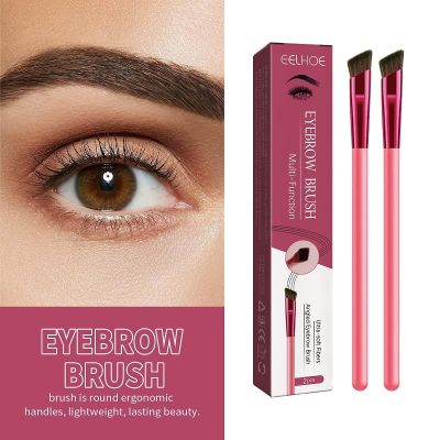 【CW】 2pcs Eyebrow Multifunction Simulated Hair Makeup Eyeshadow Concealer Make Up Brushes