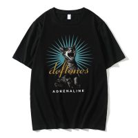 Mens Large T-shirt Deftones Music Album Tshirt Man Hip Hop Rock Tee Mens Streetwear Men Cool Black Cat Print Tshirt