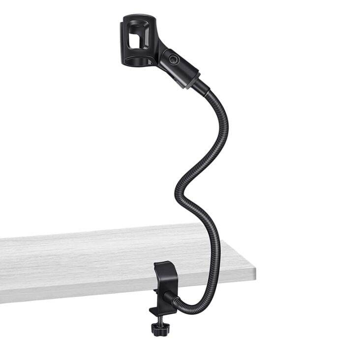 Microphone Stand Flexible Gooseneck Desk Clamp Holder Microphone Arm