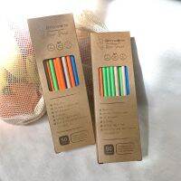 หลอดกระดาษชุดเดินทางสีรุ้ง (50 หลอด/แพ็ค) || Rainbow Paper Straw Travel Pack (50 pcs/pack)