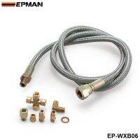 36 Braided Stainless Steel Turbo Charge 1/8 NPT Fitting Oil Feed Line For T3/T4 Turbocharge EP-WXB06