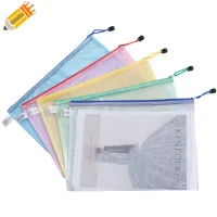 Deelix office supplies A4 plastic mesh waterproof document bag
