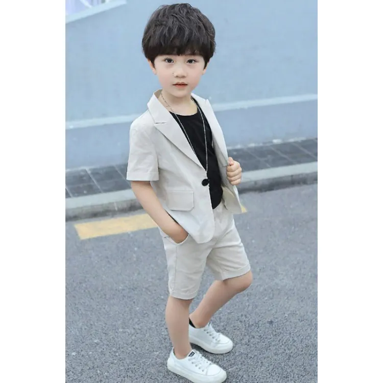 Bộ Vest cho bé màu nâu tây | Lazada.vn