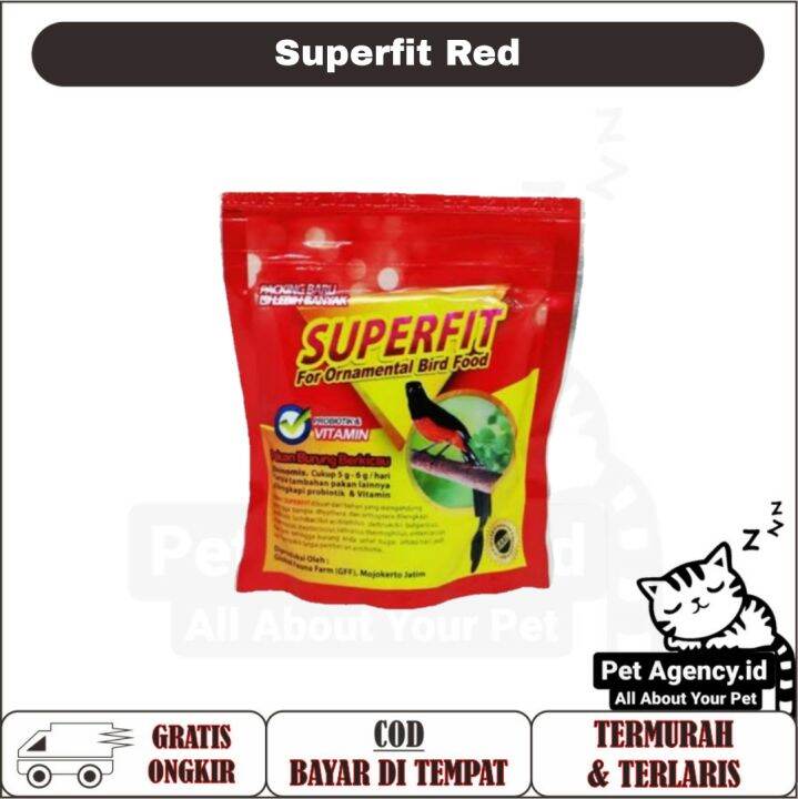 Pakan Burung Superfit Red Voer Murai Batu Super Fit Red G Lazada Indonesia