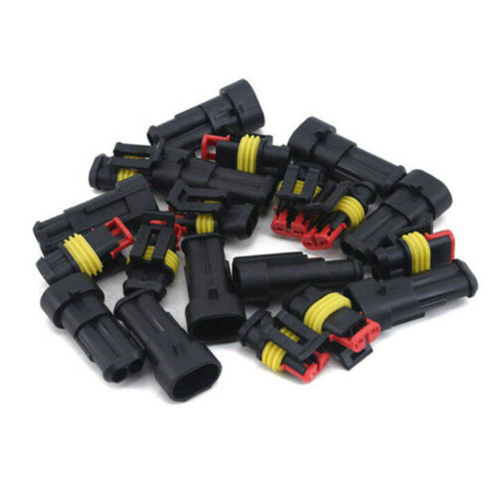 10pcs-2-pin-car-waterproof-male-and-female-way-electrical-terminal-connector-plug