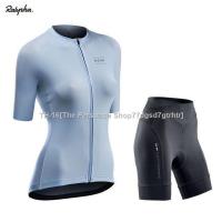 ◎❁☾ [2022 New] Pro Women Cycling Set MTB Bike Clothing Female Bicycle Clothes Short Sleeve Road Bike Jerseys Bib Shorts