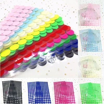 Dots Self Adhesive Fastener Tape 10/15/20/25mm Disc Nylon Adhesive Strong Glue Sticker Round Coins Hook and Loop Tape