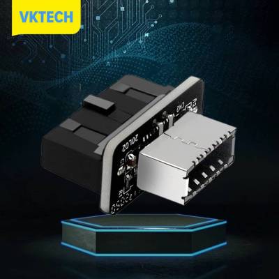 [Vktech] USB3.0อะแดปเตอร์แผงด้านหน้า19P/20P ไปยัง TYPE-E TYPE-C การแทรกพอร์ตการส่งข้อมูลสูงสุดความเร็ว10Gbps สำหรับแผงวงจรคอมพิวเตอร์