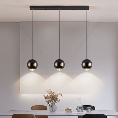 Led Dining Room Chandelier Nordic Spherical Pendant Lamp Design Art Modern Hanging Bar Study Cafe Bedroom Chandelier Rectangular