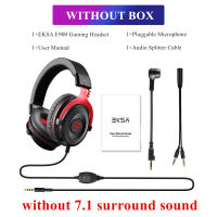 EKSA E900 PRO Gamer Headset 7.1 Surround Sound 3.5mmUSB Jack Wired Gaming Headphones For PCXboxPS4 with Noise-cancelling Mic