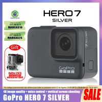 Gopro Hero 7เฟรม4K30สีเงินกล้องแนวตั้ง HD Anti Shake การเชื่อมต่อ Wifi การปั่นจักรยานการเล่นสกีกล้องเพื่อการกีฬาสุดขีด