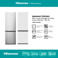 [Pre-saleของเข้า6ต.ค.] Hisense ตู้เย็น 2 ประตู 299 ลิตร/ 10.5 Q รุ่น ERB286W / ERB286S