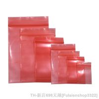 100PCS PE Self Seal Red ESD Shielding Antistatic Bag Zip Lock Bags Anti Static Package Pouches for Electronic Jewellry Storage