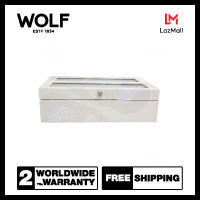 กล่องนาฬิกา WOLF1834 รุ่น MEMENTO MORI 10 PIECE WATCH BOX (WHITE)