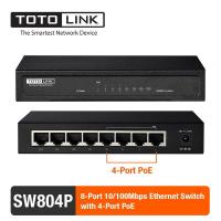 TOTOLINK รุ่น SW804P 8-Port 10/100 MbpsEthernet Switch with 4-Port PoE (Lifetime Forever)