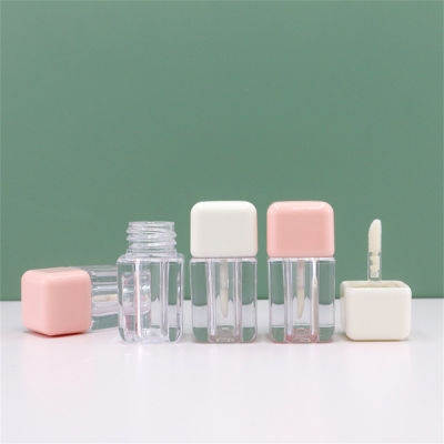 Injection Molded Lip Gloss Tubes Portable Beauty Storage Containers With Sealing Cap Clear Lip Gloss Container Small Plastic Makeup Jars Transparent Liquid Eyeshadow Tube