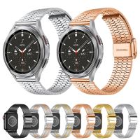 （Bar watchband）สายนาฬิกาโลหะสำหรับ Samsung Galaxy Watch 4แบบคลาสสิก46มม. 42มม. สร้อยข้อมือ Watch4 44มม. 40มม. 3 Active2 20มม. 22มม. วงเหล็กสแตนเลส