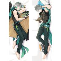 【CW】☜⊙♣  Genshin Al Haitham Dakimakura Anime Hugging PillowCover Peachskin Cartoon Accessories