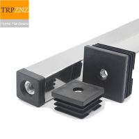 Rectangular Pipe plugs with nut M8 holeSquare tube plugPipe Cover Table and chair shelf mat Inner capFurniture feet